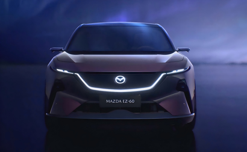 Official images of Mazda EZ - 60. The design is extremely futuristic. It will make its first debut on April 23rd.