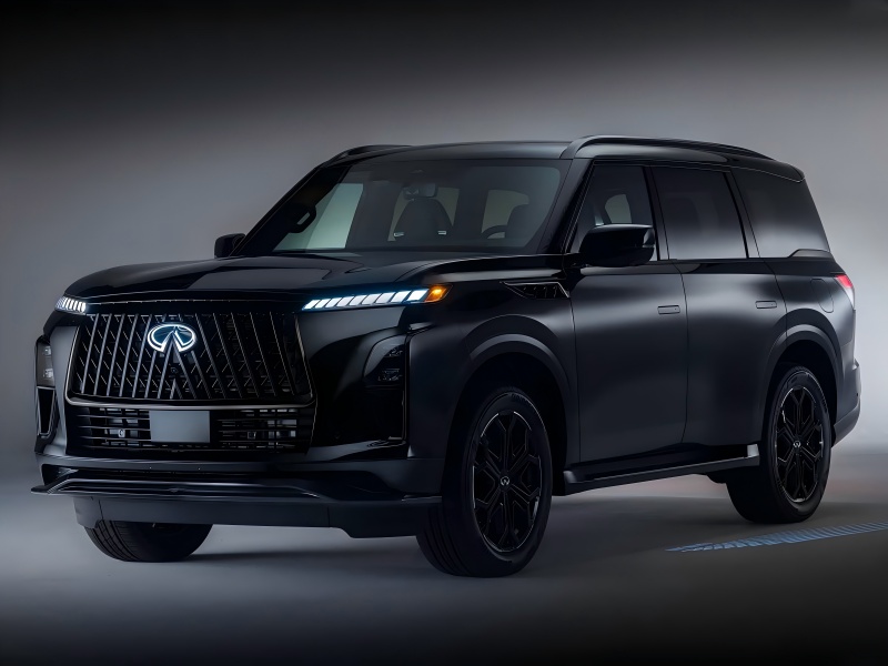 Black Exterior Kit / 3.5T V6 Power - Official Images of 2026 Infiniti QX80 Sport Version